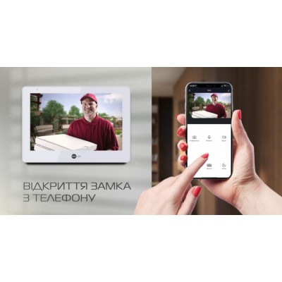 Гібридний відеодомофон 10.1" Neolight MEZZO Hybrid Black з Wi-Fi